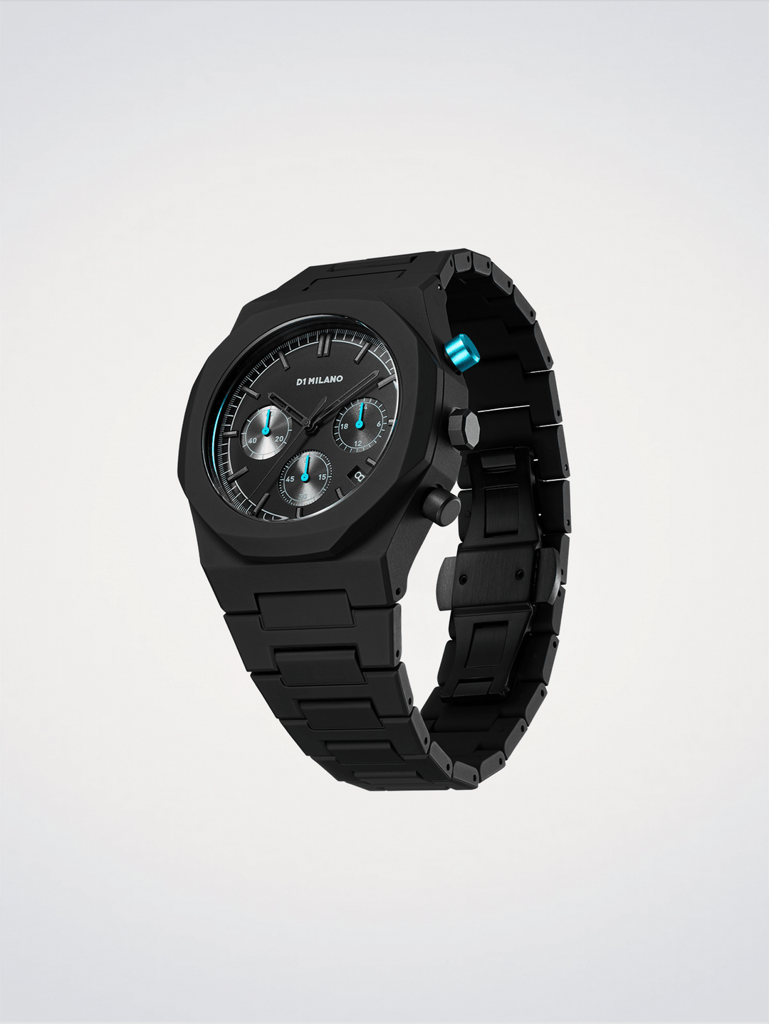 D1 Milano Charcoal Black Polychrono 40.5mm D1-PHBJ07