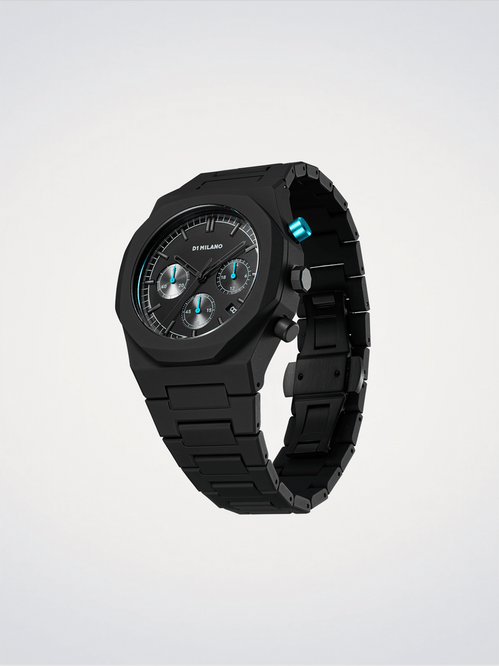 D1 Milano Charcoal Black Polychrono 40.5mm D1-PHBJ07