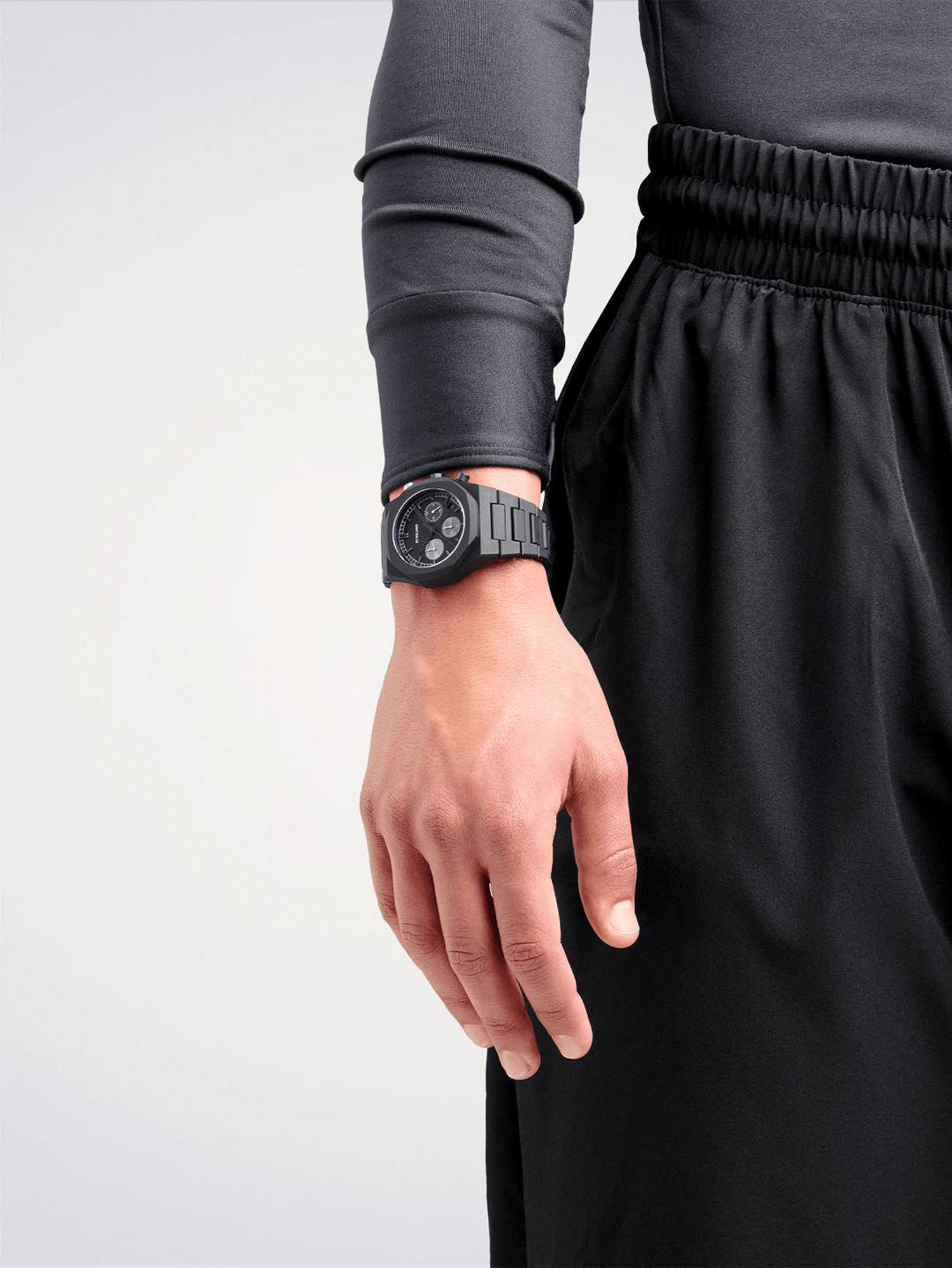 D1 Milano Charcoal Black Polychrono 40.5mm D1-PHBJ07