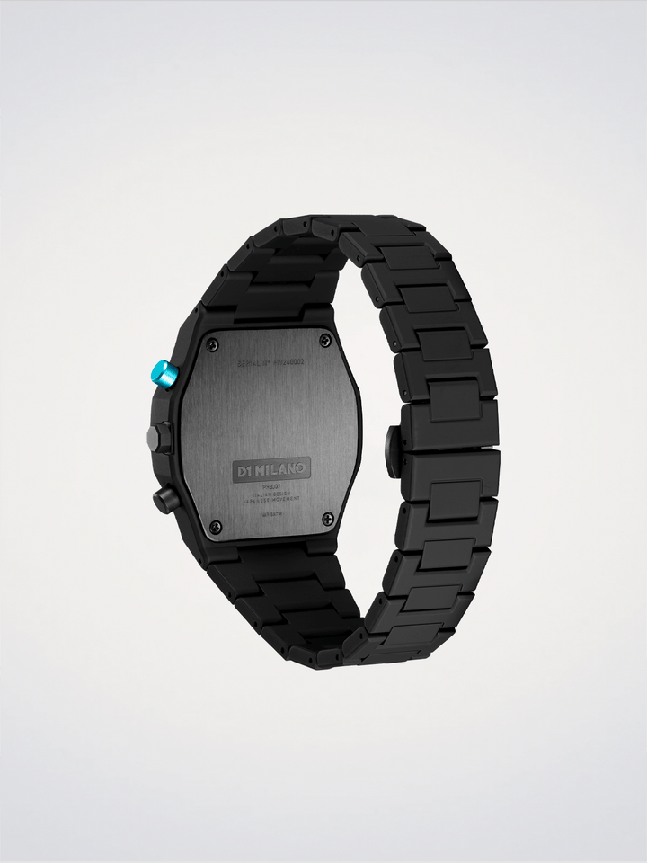 D1 Milano Charcoal Black Polychrono 40.5mm D1-PHBJ07