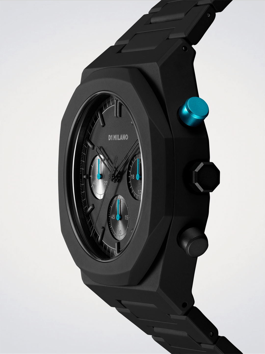 D1 Milano Charcoal Black Polychrono 40.5mm D1-PHBJ07