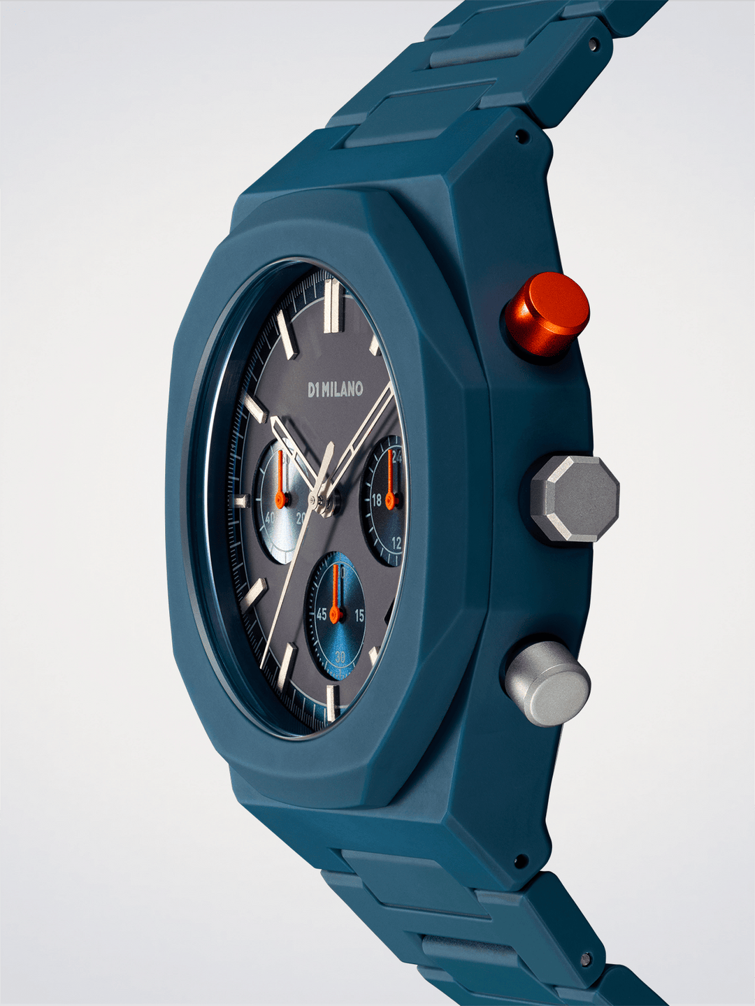 D1 Milano Neptune Bleu Polychrono 40,5 mm D1-PHBJ09