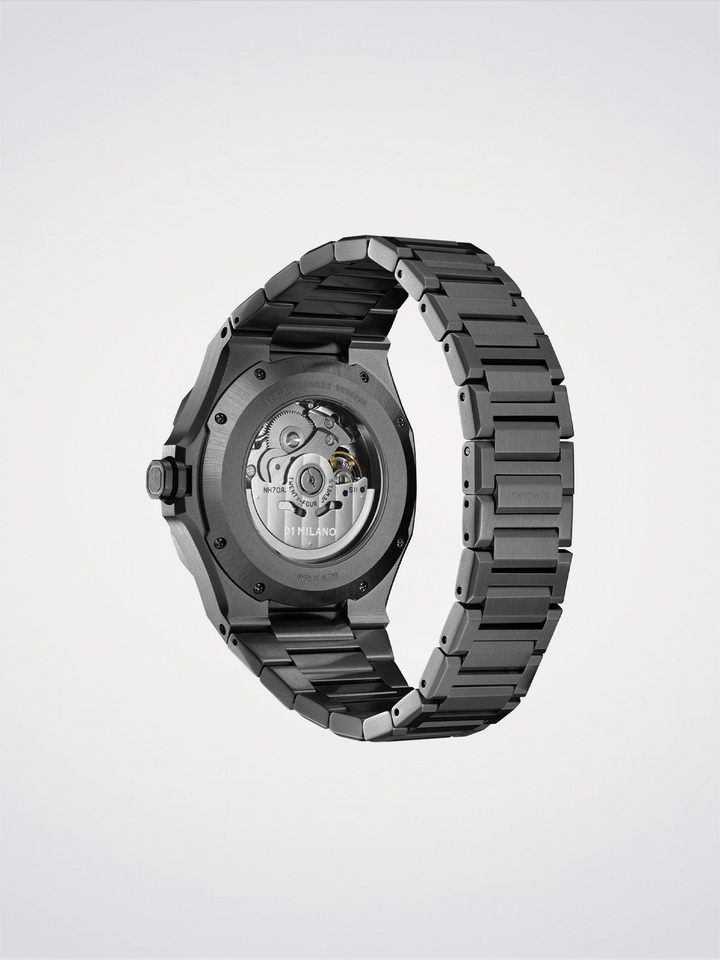 D1 Milano Gun Metal Skeleton 41,5 mm D1-SKBJ11