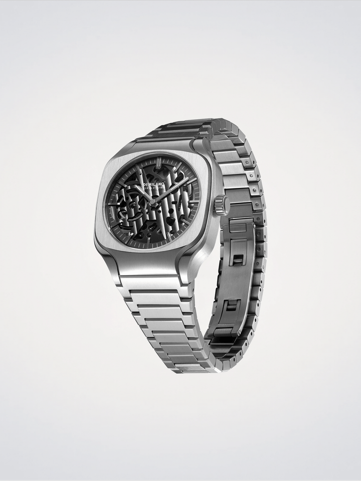 D1 Milano Grey Depth Square Skeleton 37 mm D1-SLBJ01
