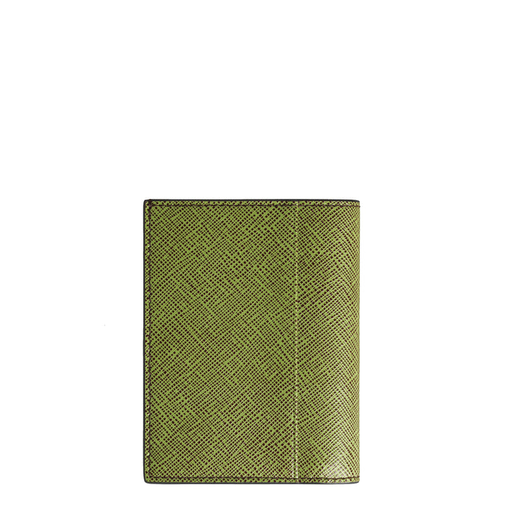 Montblanc mini portefeuille 4 compartiments Sartorial multi citron vert/cassis 199355