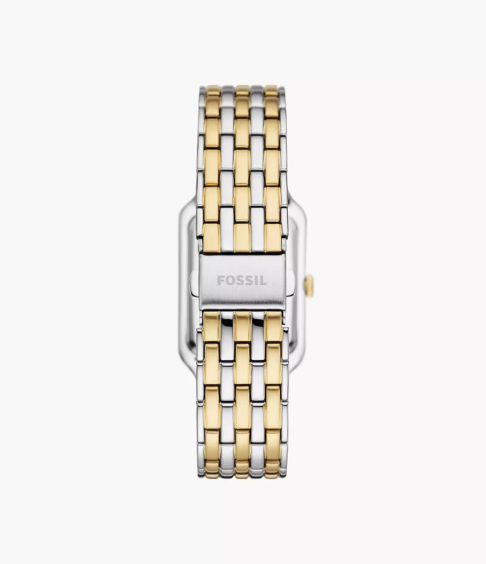 Montre Fossil Raquel 26mm en nacre, quartz, acier avec finitions PVD or jaune ES5305