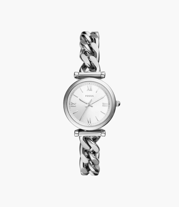 Fossile Uhr Carlie Mini 28 mm Silber Quarzstahl ES5331
