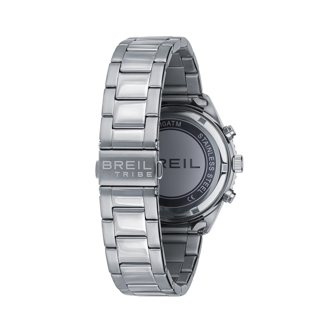 Beil Overhand Chrono 41mm Uhr Blue Quarz Steel EW0764