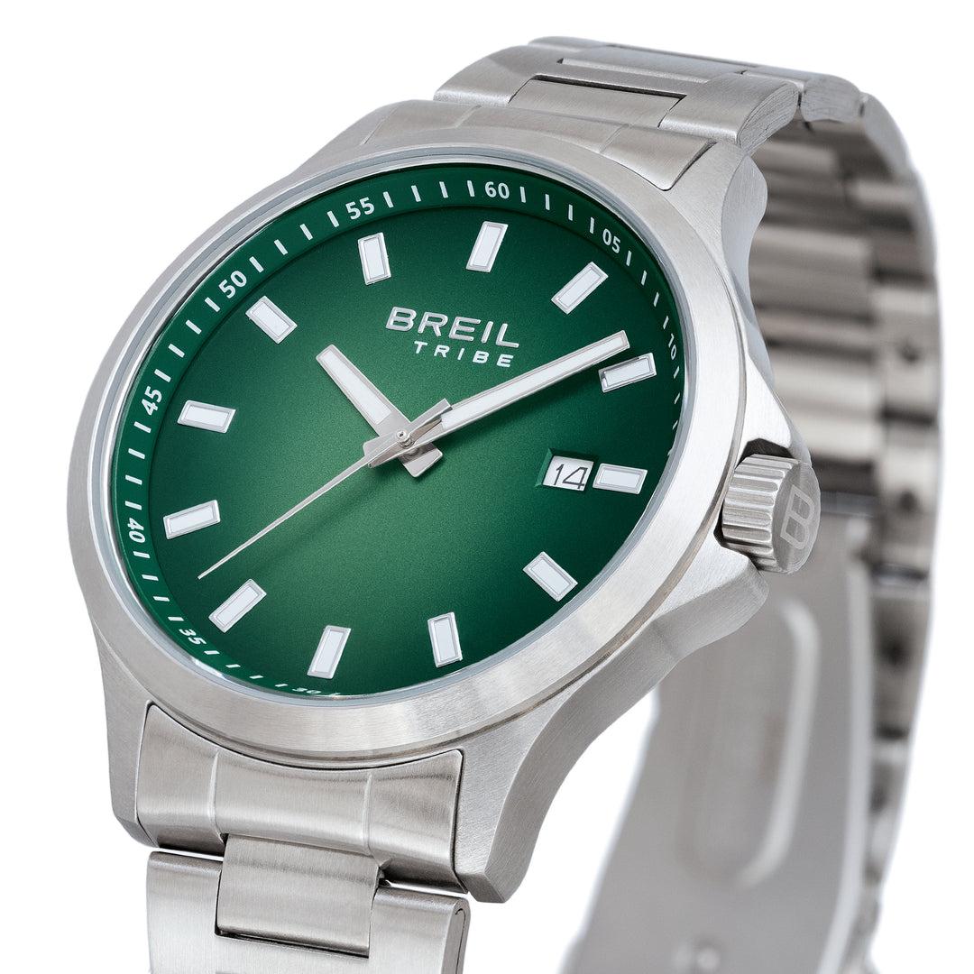 Breil Uhr Kai 41 mm grüner Quarzstahl EW0781