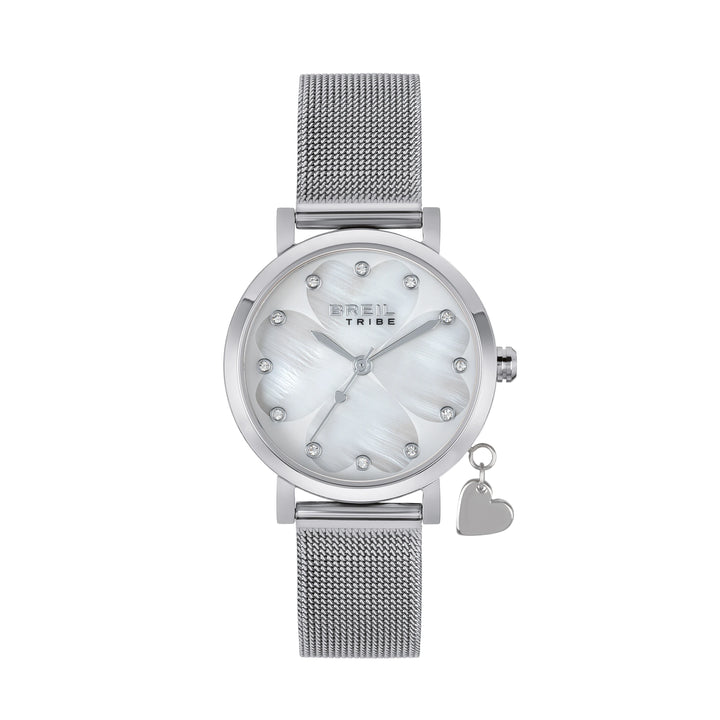 Breil orologio Emily 30mm madreperla cubic zirconia quarzo acciaio EW0786