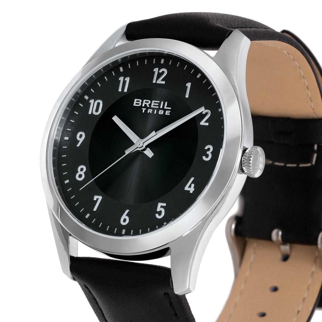 Breil Refine watch 39mm black quartz steel EW0791