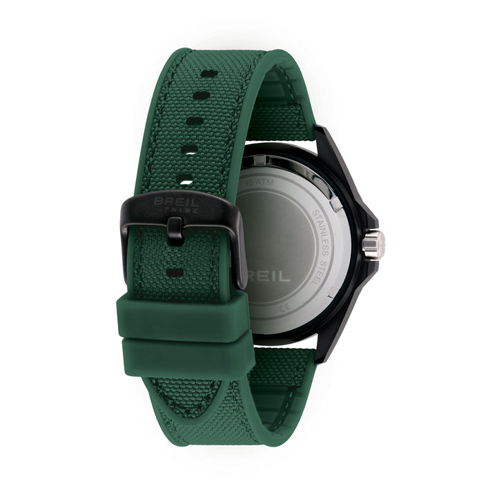 Breil orologio Black Horizon 42mm verdo quarzo acciaio finitura PVD nero EW0836