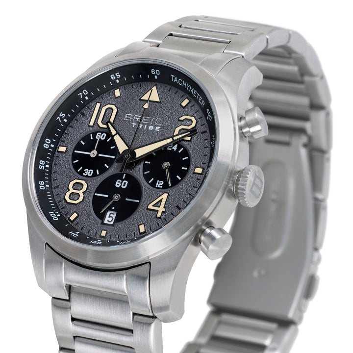 Montre Breil Recon Chrono 42mm acier quartz gris EW0839