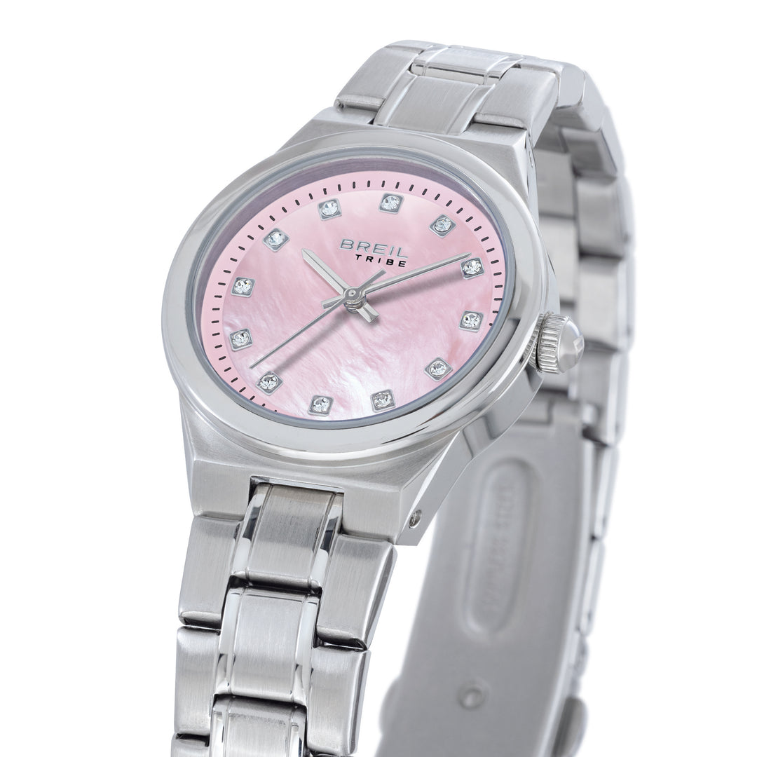 Montre Breil Fidji 30mm acier quartz rose EW0853