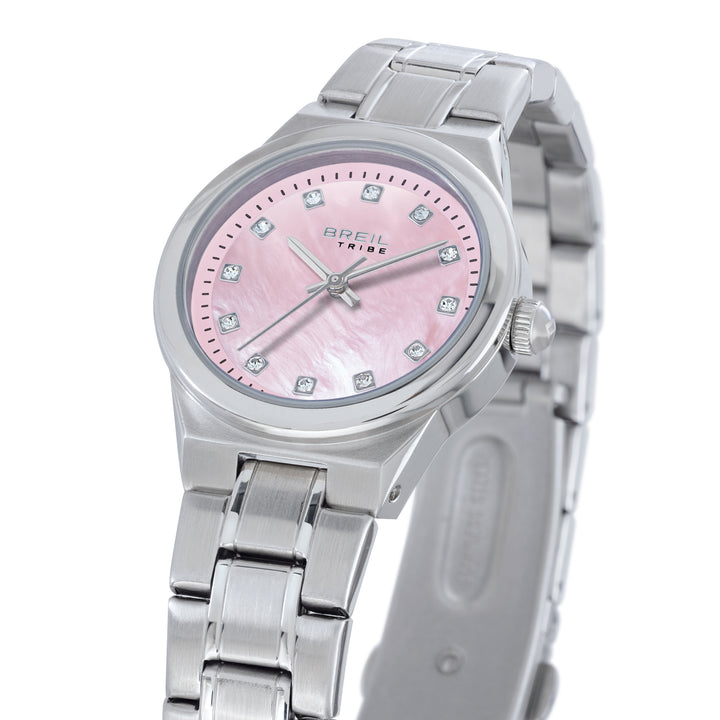 Montre Breil Fidji 30mm acier quartz rose EW0853