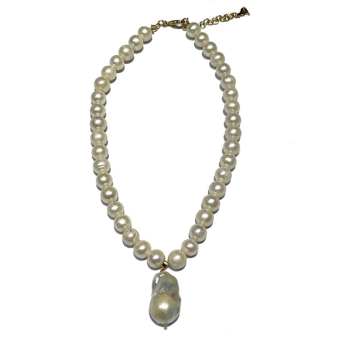 Collier Federica Rossi Coints Perle Biwa avec charme Fr.co.14