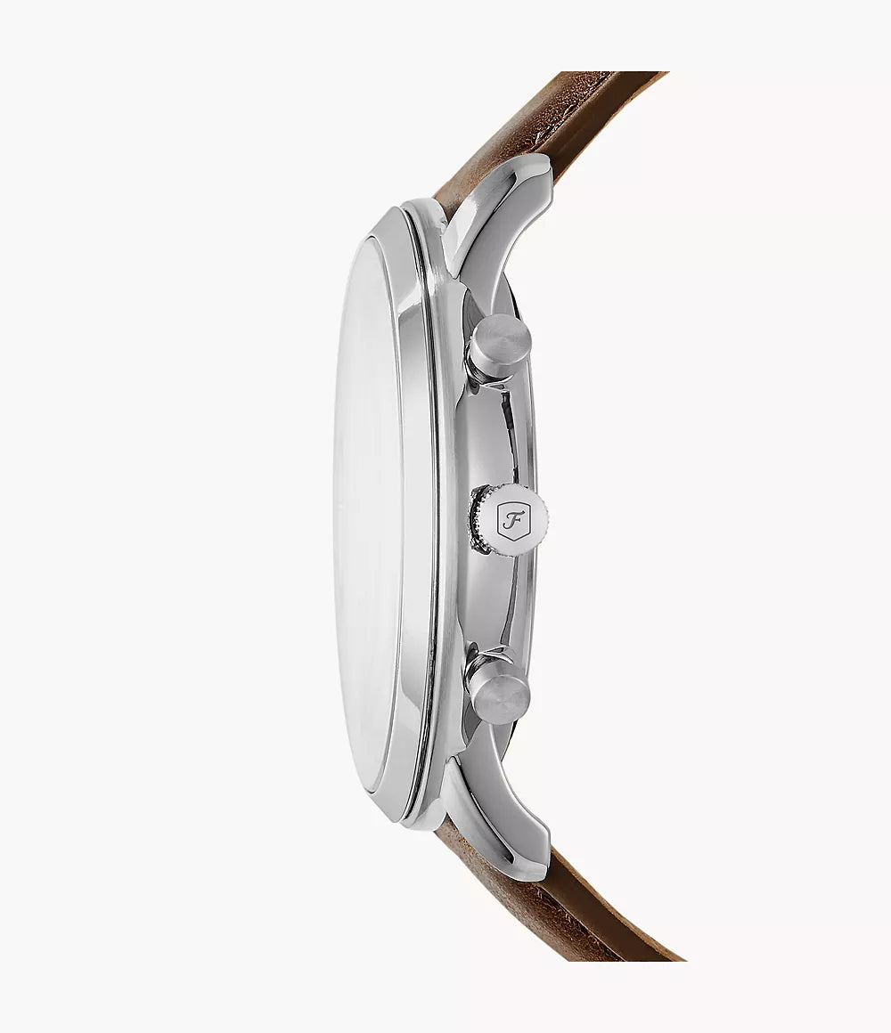 Fossil orologio Neutra Chrono 44mm avorio quarzo acciaio FS5380