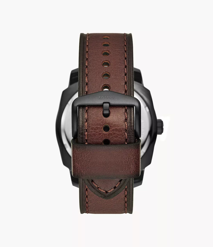 Fossil orologio Machine 49mm marrone quarzo acciaio pvd nero FS5972