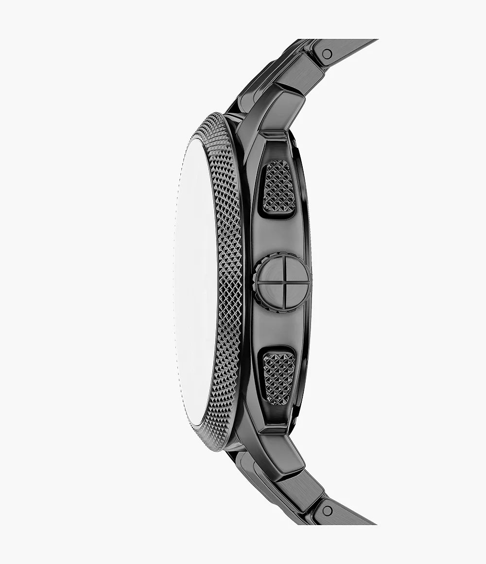 Fossil orologio Machine Chrono 44mm grigio quarzo acciaio finitura PVD canna di fucile FS6160