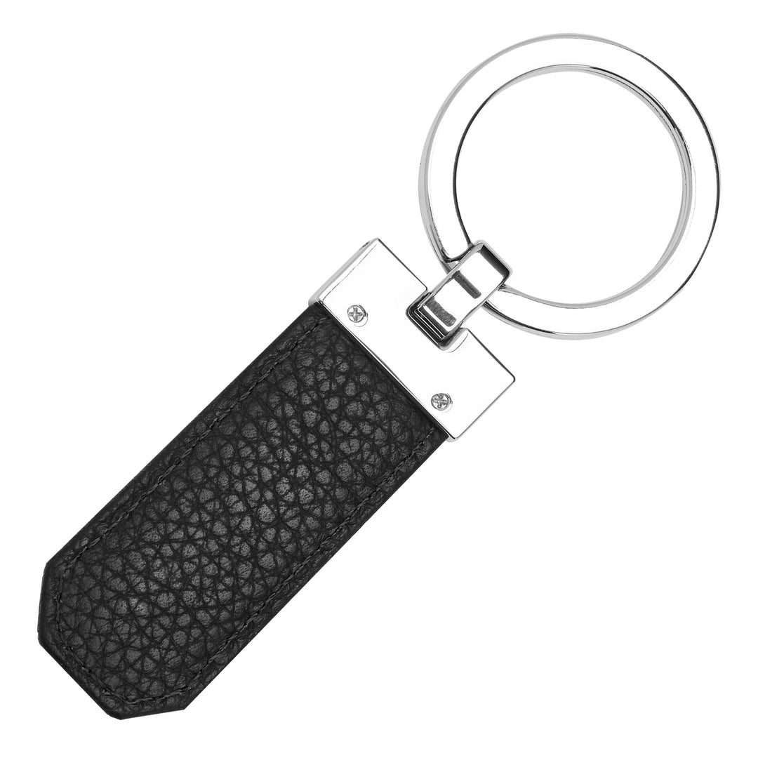 Hugo Boss klassischer schwarzer Granulat-Schlüsselanhänger HAK416A