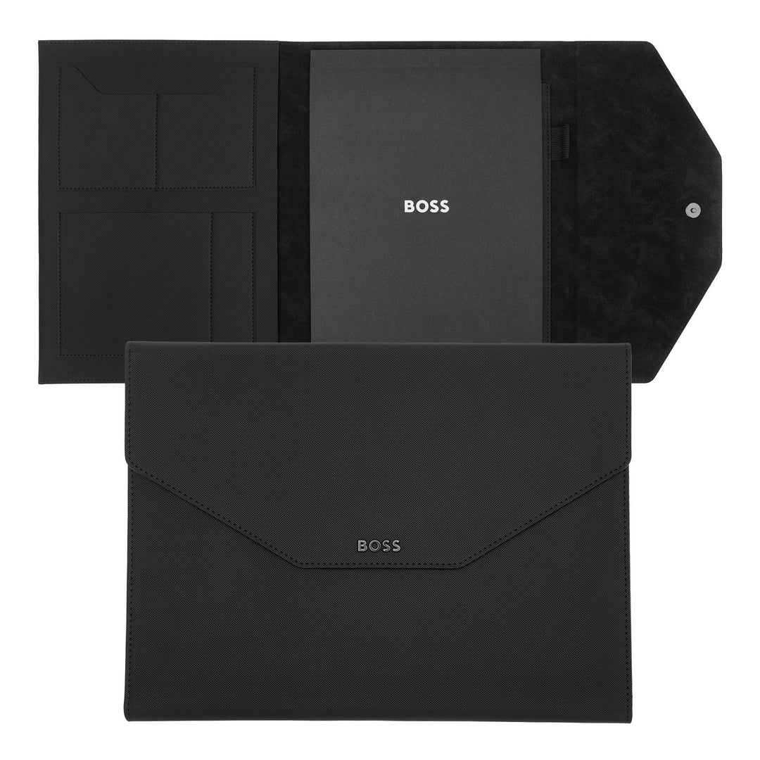 Hugo Boss A4 Rive Black Folder HDF414A