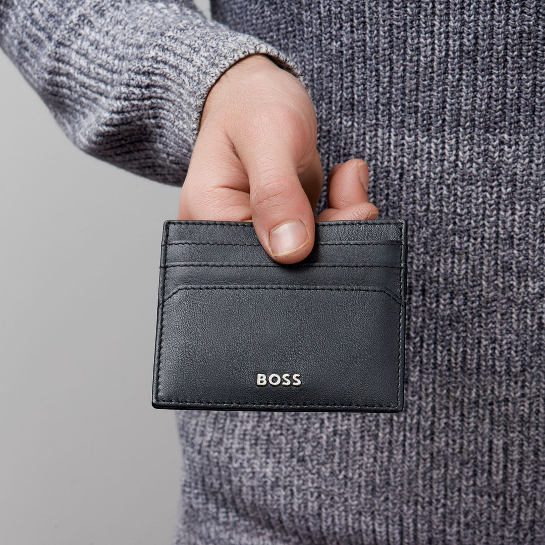 Hugo Boss Porte-Cartes Classique Lisse Noir HLC403A