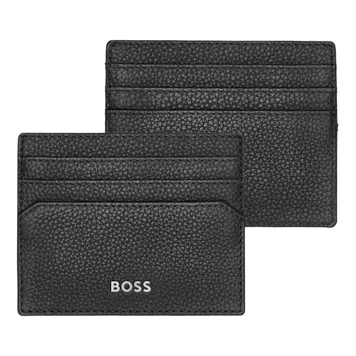 Hugo Boss Porta carte Classico Granulato Nero HLC416A