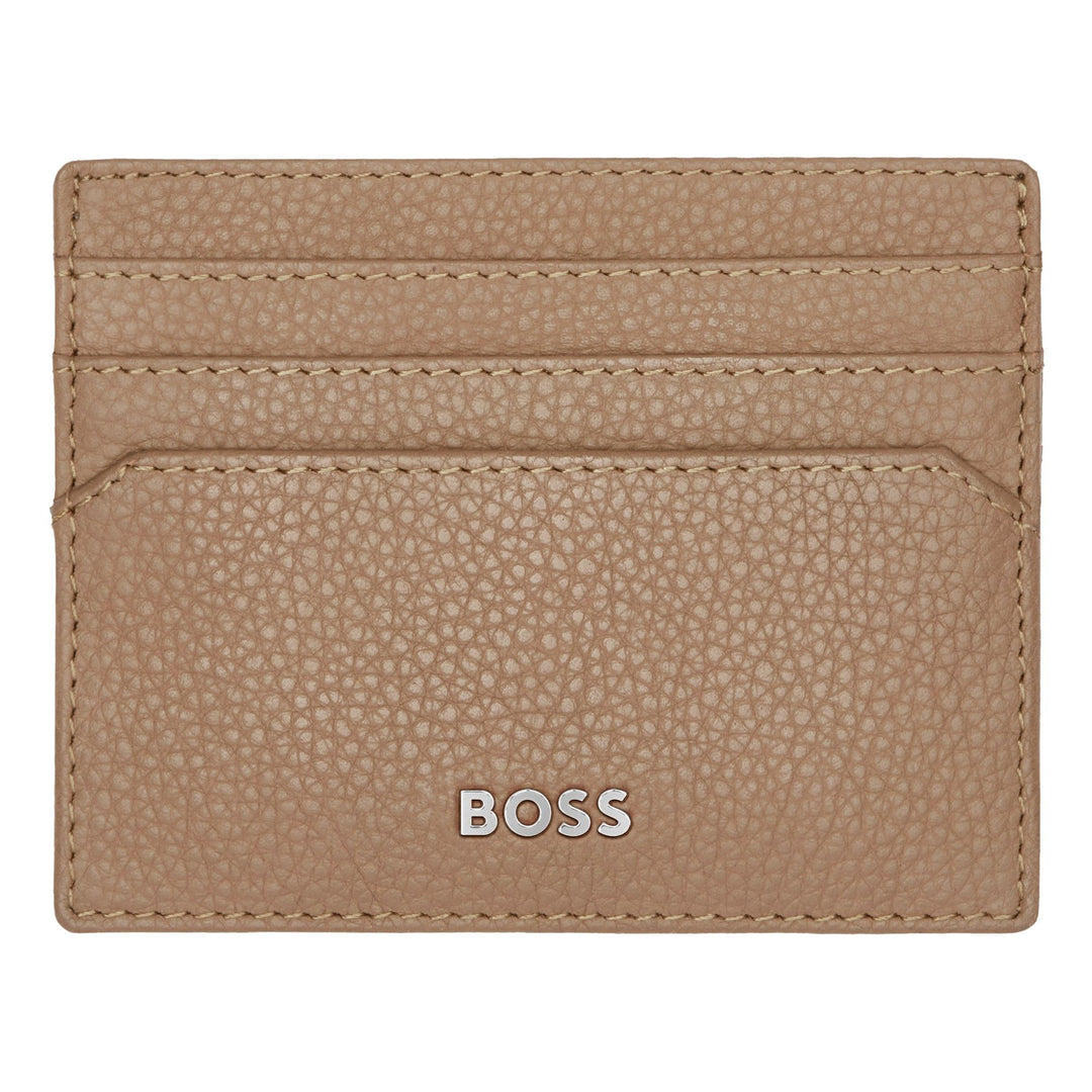 Hugo Boss Porta carte Classico Granato Cammello HLC416X