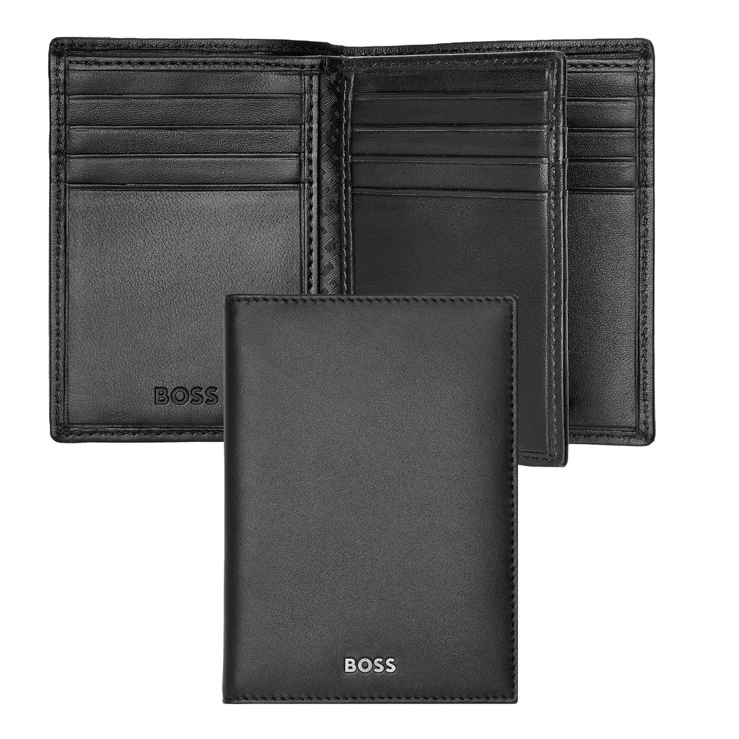 Hugo Boss Trifold Kartenhalter Classic Smooth Black HLF403A