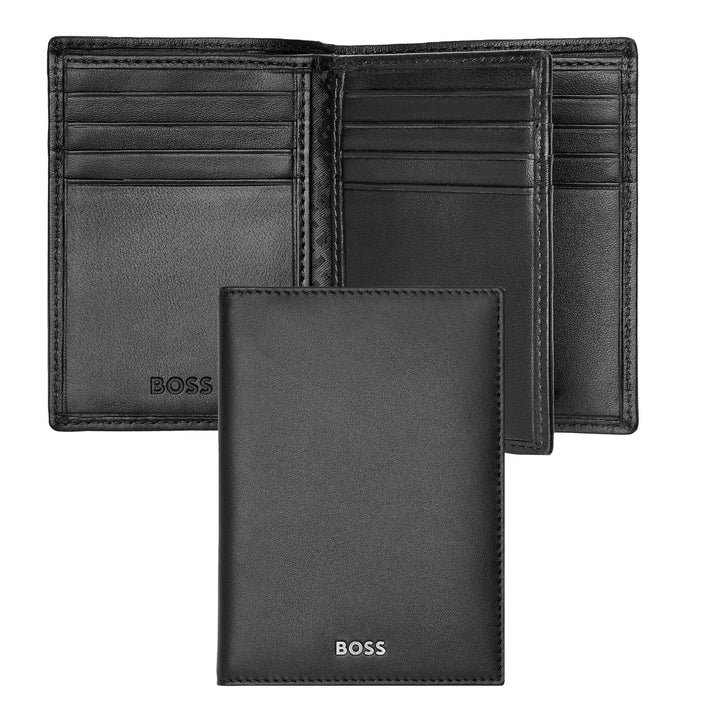 Hugo Boss Trifold Kartenhalter Classic Smooth Black HLF403A
