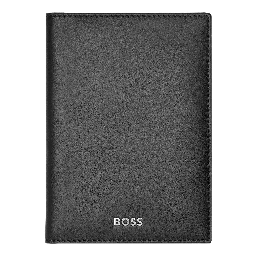Hugo Boss Trifold Kartenhalter Classic Smooth Black HLF403A