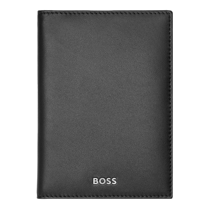 Hugo Boss Trifold Kartenhalter Classic Smooth Black HLF403A