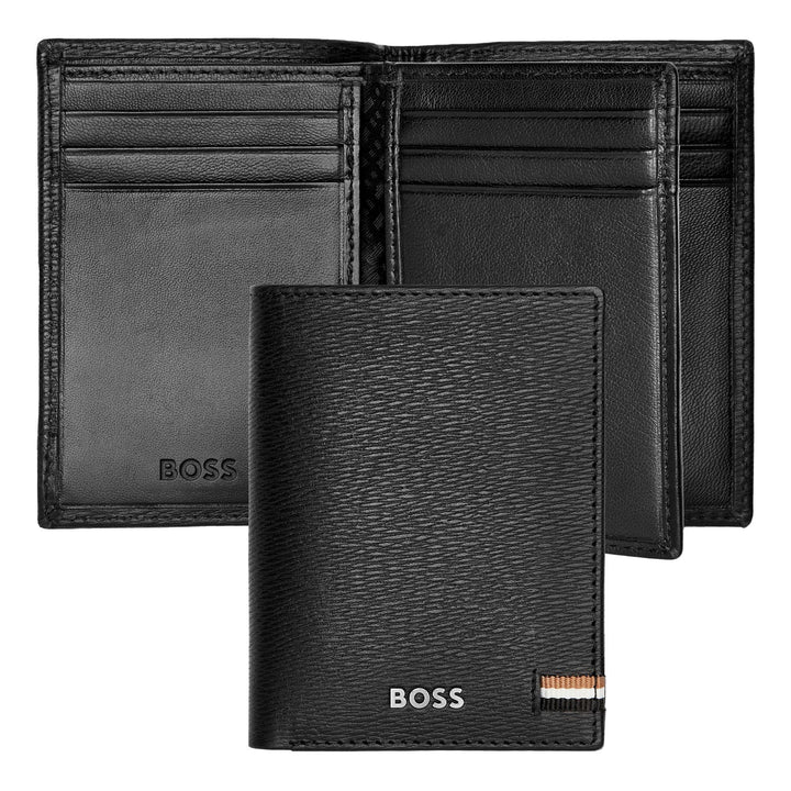 Hugo Boss Iconic Trifold Kartenhalter Schwarz HLF421A