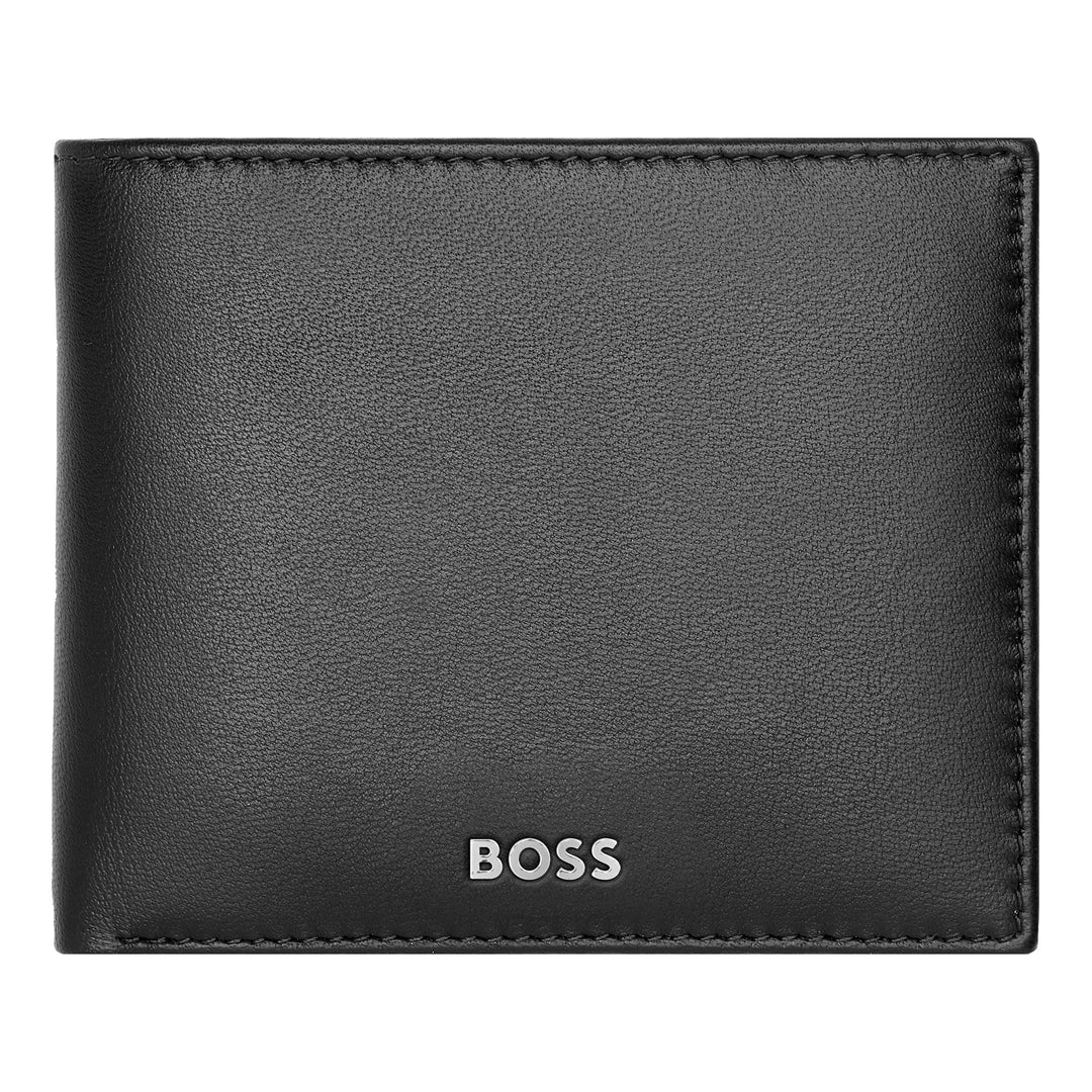 Hugo Boss Porta monete Classico Liscio Nero HLM403A