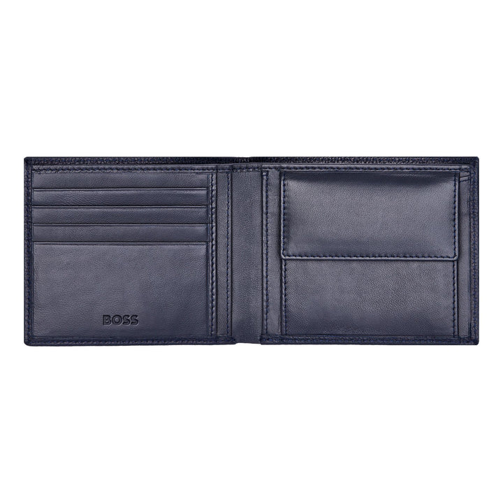 Hugo Boss Classic Grained Navy Geldbrieftasche HLM416N