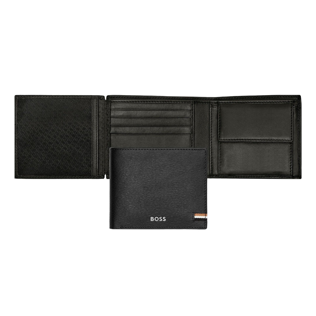 Hugo Boss Geldbrieftasche mit Klappe Iconic Black HLN421A