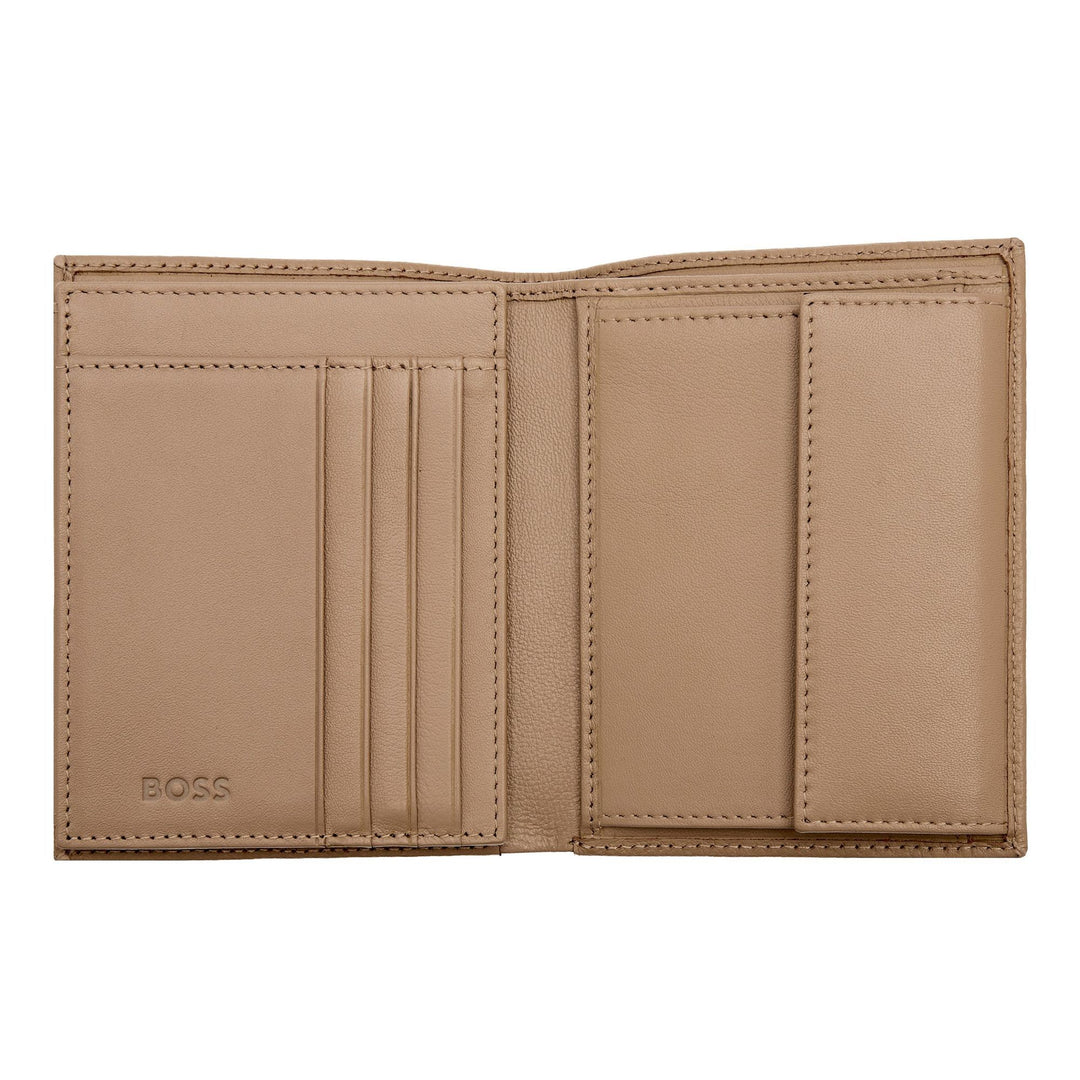 Hugo Boss Vertikale Geldbörse mit Klappe Classic Granulated Camel HLO416X