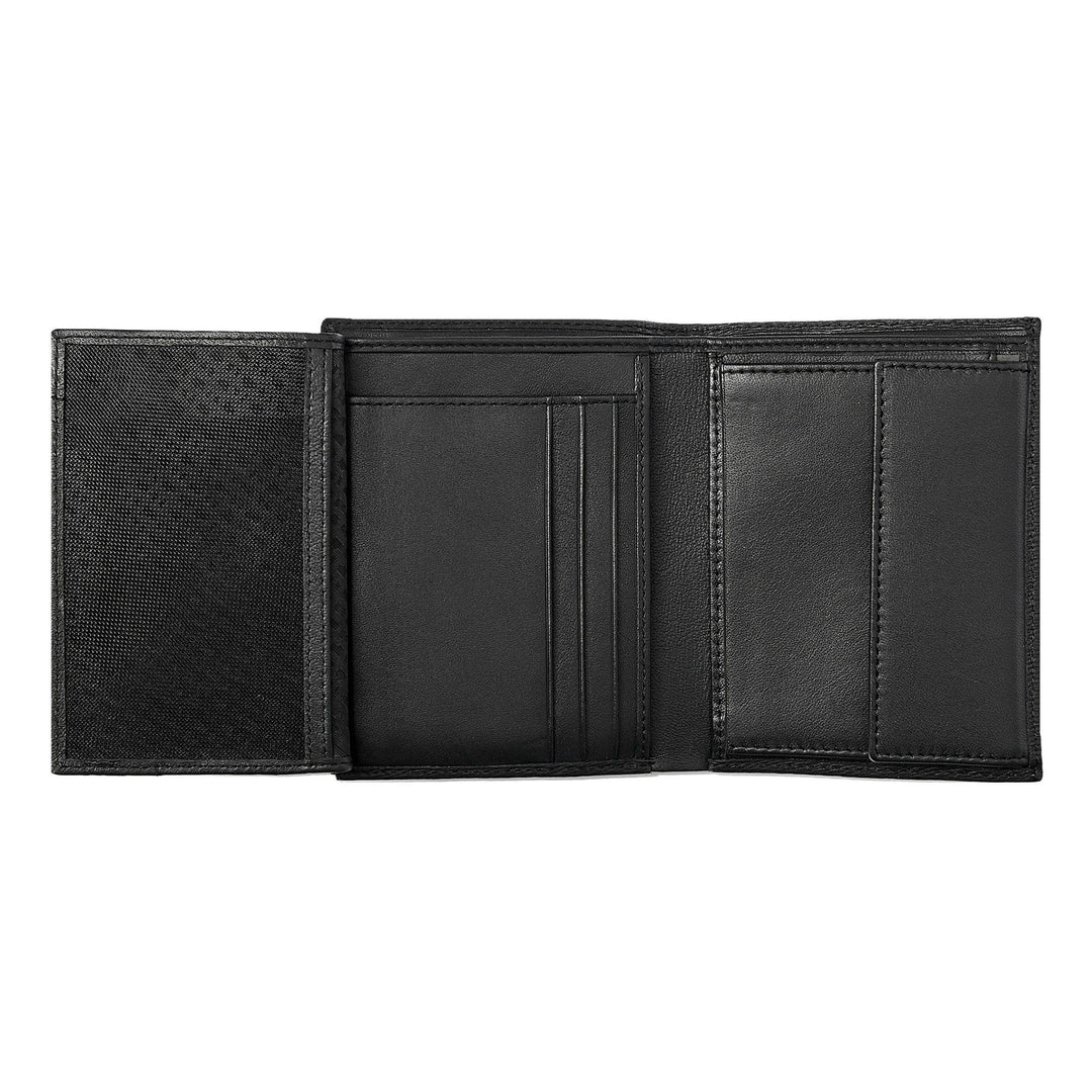 Hugo Boss Portefeuille vertical à rabat Iconic Black HLO421A