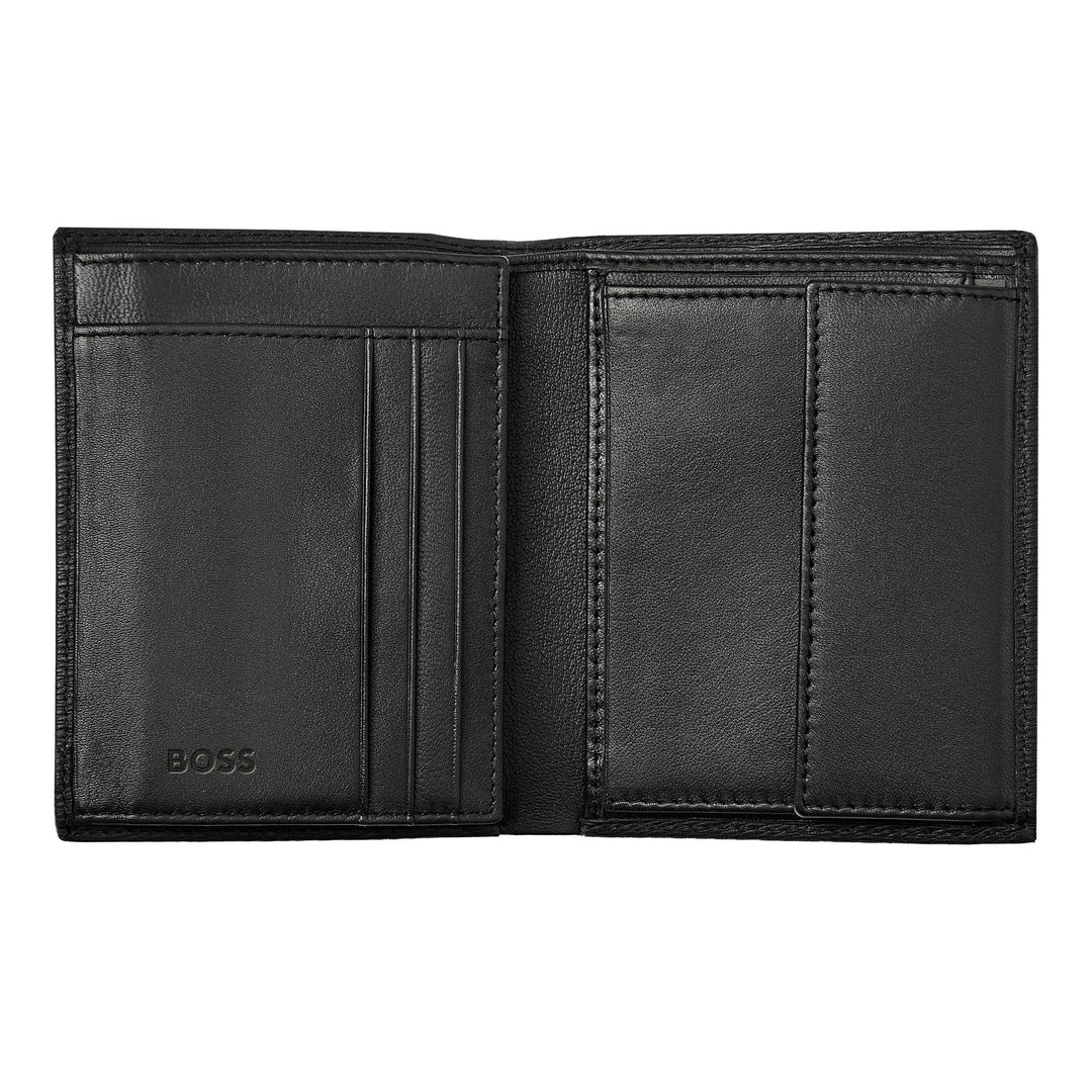 Hugo Boss Portefeuille vertical à rabat Iconic Black HLO421A