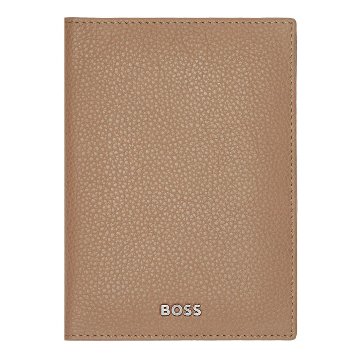 Hugo Boss Portapassaporto Classico Granato Cammello HLP416X