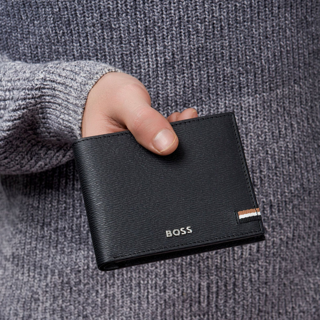Hugo Boss Portefeuille emblématique Noir HLW421A