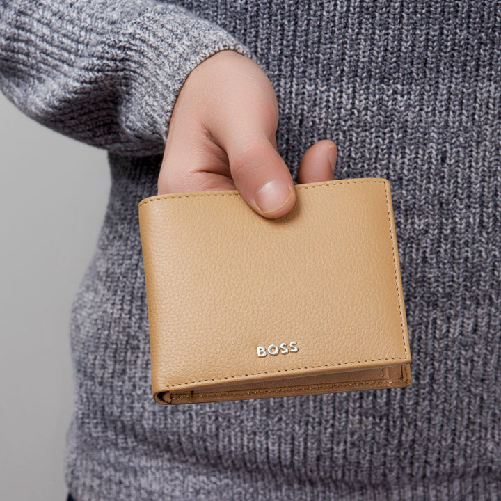Hugo Boss Classic Flap Wallet Granulated Camel HLY416X