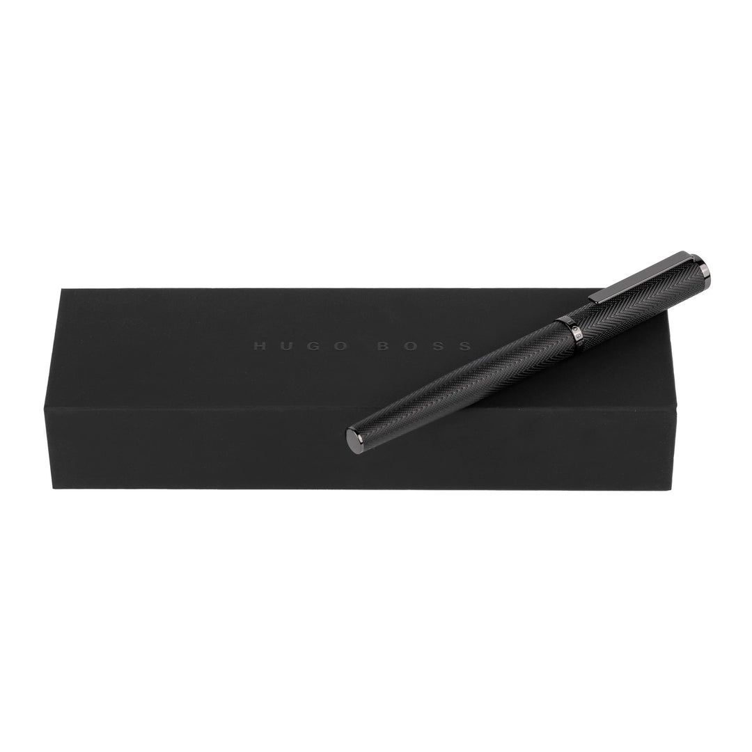 Hugo Boss Penna stilografica Formazione Herringbone Gun HSI1062D