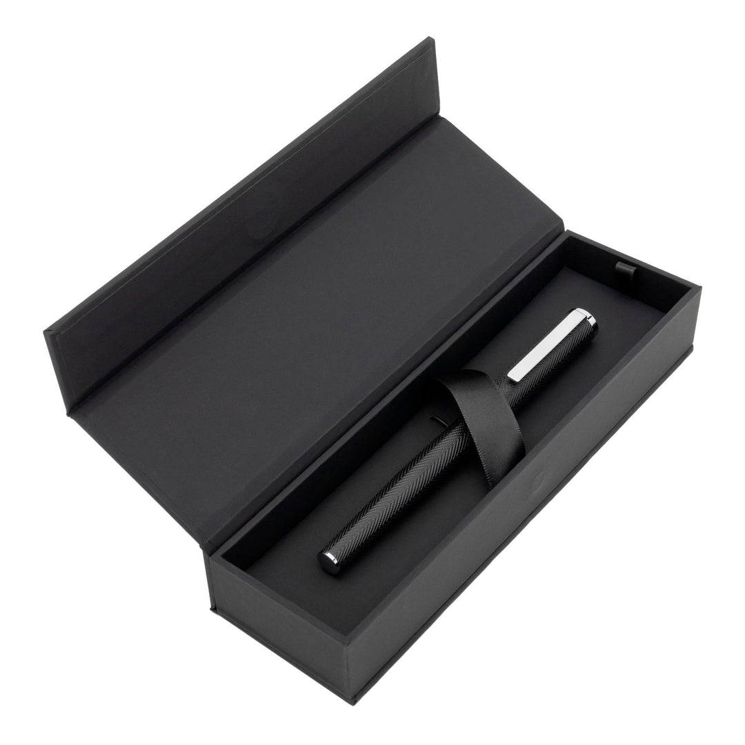 Hugo Boss Penna a sfera Formation Herringbone Chrome HSI1065B