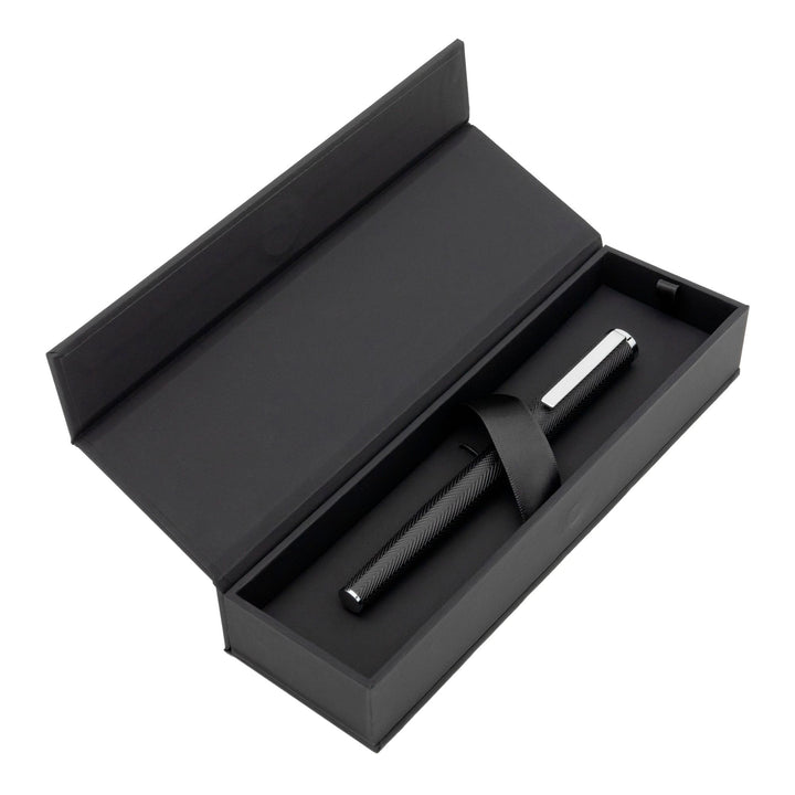 Hugo Boss Penna a sfera Formation Herringbone Chrome HSI1065B