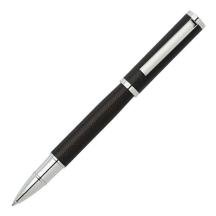 Hugo Boss Penna a sfera Formation Herringbone Chrome HSI1065B