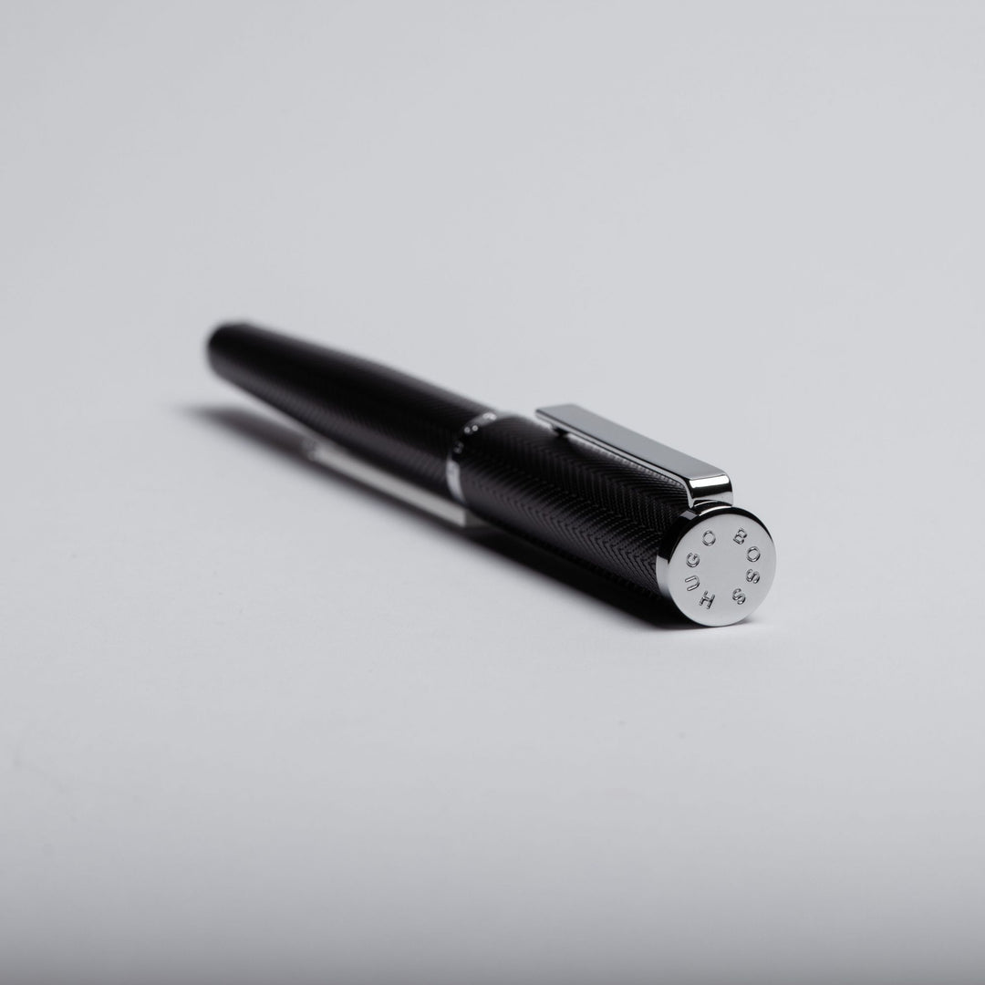 Hugo Boss Penna a sfera Formation Herringbone Chrome HSI1065B