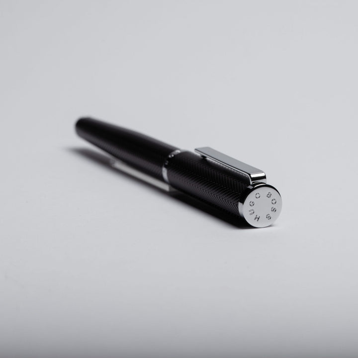 Hugo Boss Penna a sfera Formation Herringbone Chrome HSI1065B