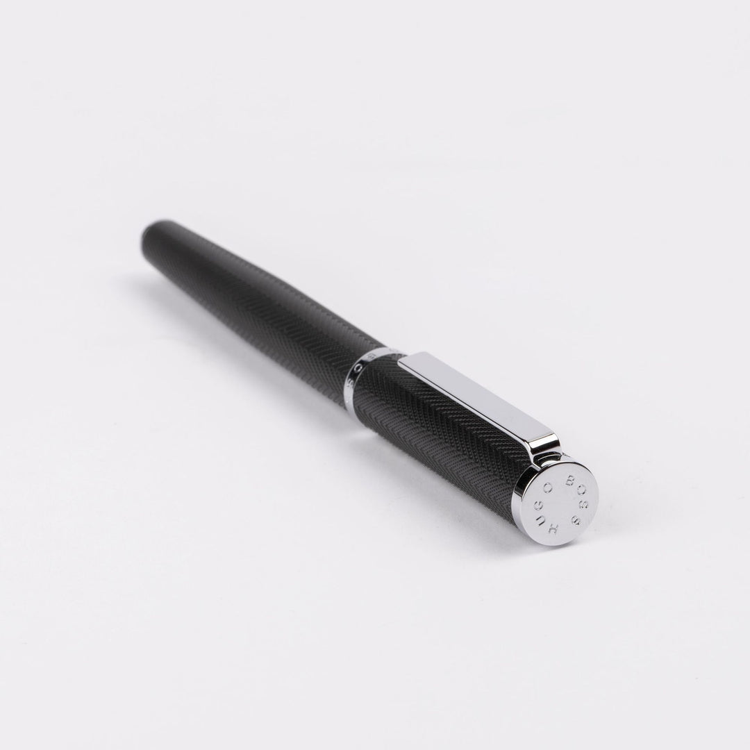 Hugo Boss Penna a sfera Formation Herringbone Chrome HSI1065B