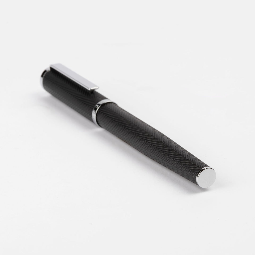 Hugo Boss Penna a sfera Formation Herringbone Chrome HSI1065B